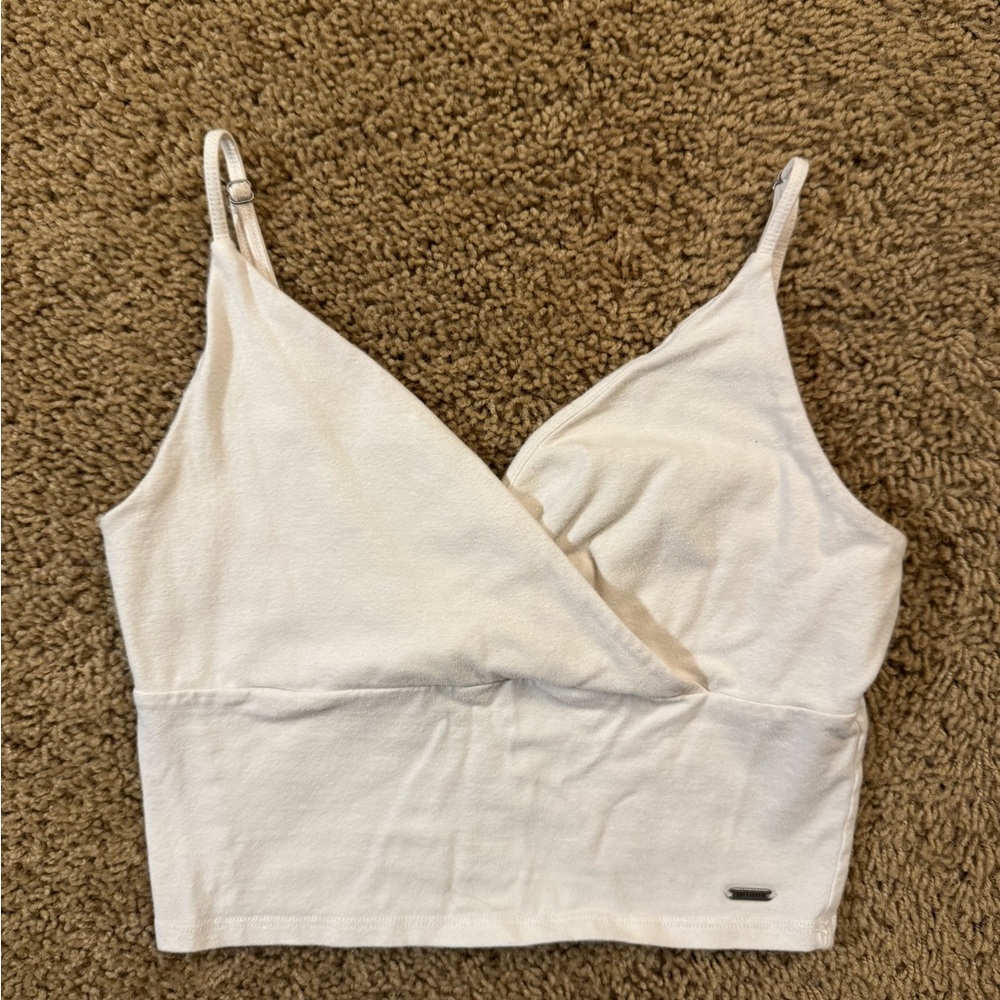 Hollister Cream Wrap-Style Camisole